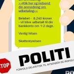 Politiet advarer mod svindlere når skattepengene udbetales - Illustration: Politiet