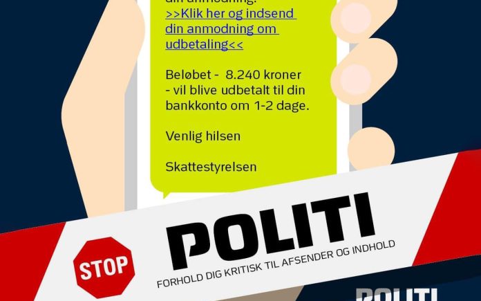 Politiet advarer mod svindlere når skattepengene udbetales - Illustration: Politiet