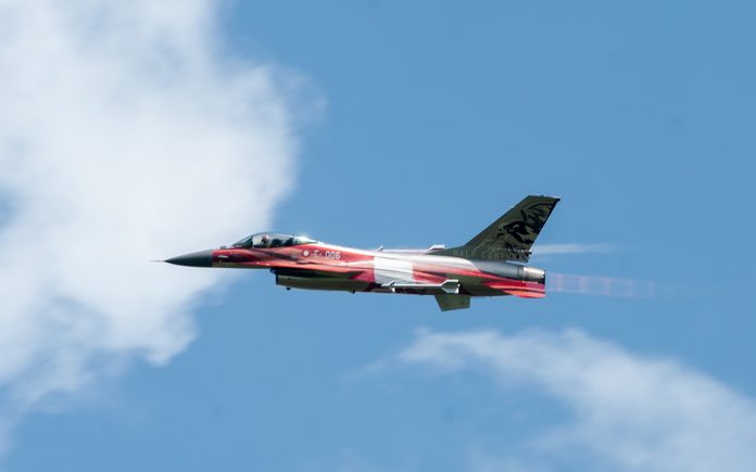 Det nye dannebrogs F-16 fly - Foto: René Holm