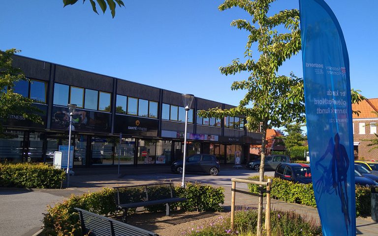 Østergadecentret i Vojens er klar til cykelløb på fredag - Foto: René Holm