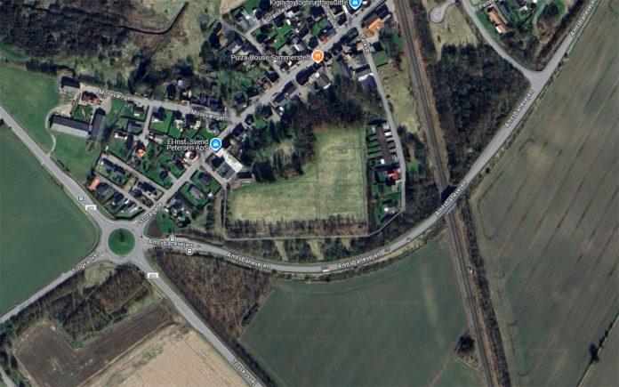 Den gamle sportsplads i Sommersted - Foto: Google maps