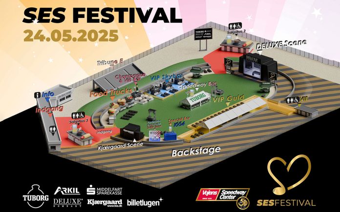 SES-festivalpladsen - Illustration SES-festival