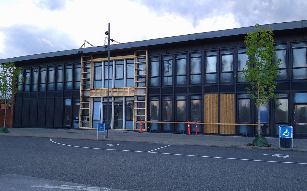 Posthuset får facade behandling af ejer AS Tømrer- Foto: René Holm