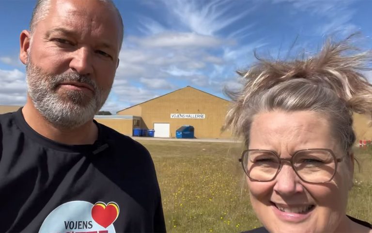 Jens Friis Felber og Tina Rosenkilde ved fremtidens Høtteplads - Screendump fra video