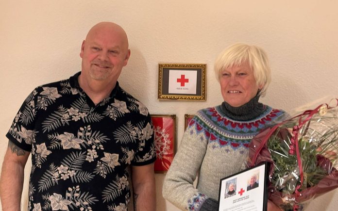 Årets døråbner Anne Kjestine Jensen og Erling Hoeg -Foto: Brigitta Mathilde Andersen