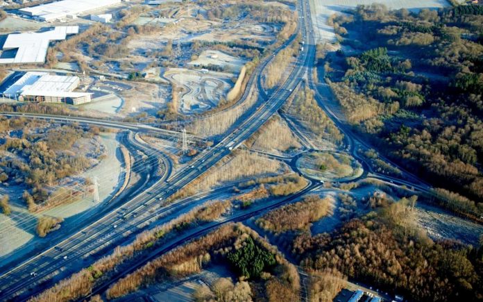 Motorvejen ved Kolding udvides fra afkørsel 62 - Pressefoto: Vejdirektoratet