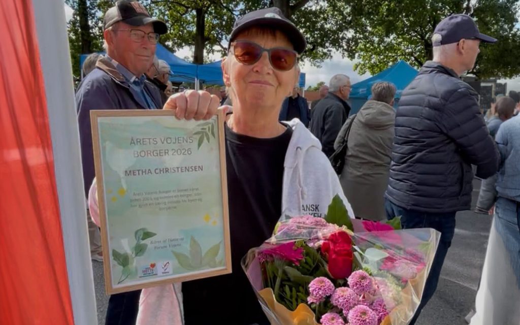 Metha Christensen blev årets Vojens Borger 2026